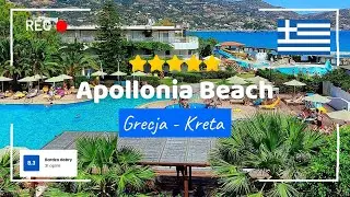 🇬🇷 Apollonia Beach Resort & Spa 5⭐  plaża, aquapark i grecka gościnność | Kreta, Grecja