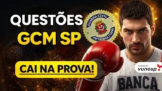 GCM SP: QUEST&Otilde;ES COM A CARA DA PROVA | Treine Antes do Concurso