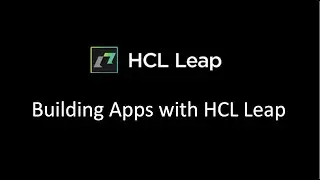 Building Apps with HCL Leap v9.3