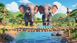 Cute Elephants Funny Adventure | Kids Cartoon Story | Happy Ending
