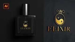 Luxury Logo Design from scratch by Adobe Illustrator | Logo Design Tutorial | Perfume Logo Design