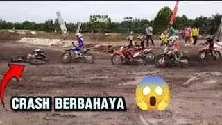 HORROR di Trek! Crash Mengerikan Saat Balapan Motocross 😨