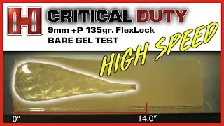 Hornady Critical Duty | 135gr. 9mm Luger +P | BARE GEL | High Speed