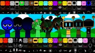 Incredibox Sprunki JEVIN Sprunki VINERIA And Sprunki FUNBOT mix all in one
