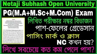 NSOU PG Massive Change in Pass Marks// NSOU PG Exam Passing Marks// NSOU PG Exam Notice 2024-25-26