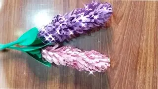 Wow Beautiful Lavender flower ||How to Make lavender paper flower ||easy lavender flower ❤️🪻