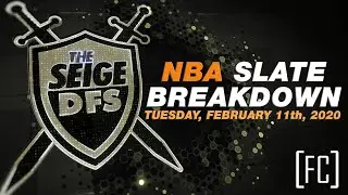 Draftkings NBA Daily Fantasy - February 11th - Slate Breakdown w/ @TheSeigeDFS