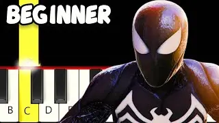 Marvel&rsquo;s Spider-Man 2 Gameplay Reveal - Slow (Easy) Piano Tutorial - Beginner
