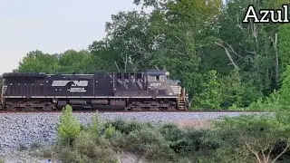 Norfolk Southern passes, though Lake Lanier with 2nd cam.