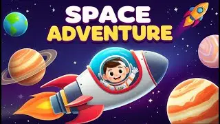 🚀 Journey to Space - Planets & Stars! | Solar System for Kids | Little Explorers