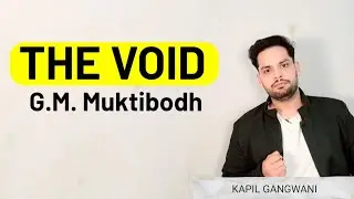 The Void by G.M. Muktibodh in hindi summary and analysis 