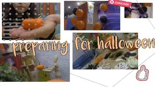 preparing for halloween/подготовка к хеллоуину/