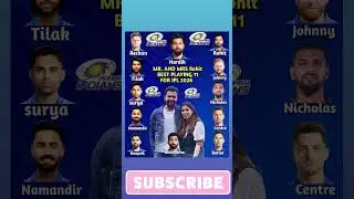 Mumbai Indians ki ipl 2026 ki best playing 11 #rohitsharma #mumbaiindians #hardikpandya #mi