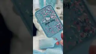 floating glitter hair brush 🩶 hello kitty style ˚⁺˳✧༚~🤍 #hellokitty #sanrio #sanriogirl kawaii