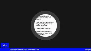 Scripture of the day. Proverbs 8:35