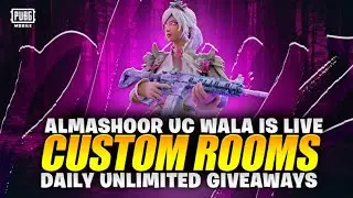 🔴 LIVE PUBG MOBILE CUSTOM ROOMS | ROYAL PASS GIVEAWAY | UNLIMITED UC ROOMS | ZEE IS LIVE 🔴