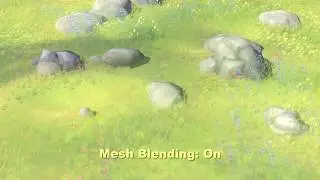 Terrain/Mesh Blending in Stylized 3d