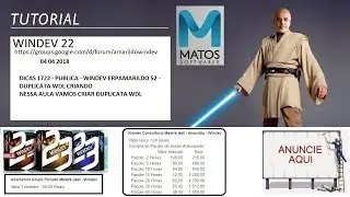 DICAS 1722 PUBLICA WINDEV ERPAMARILDO 52 DUPLICATA WDL CRIANDO