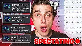 I Spectated A Delusional Support Player Who Queued for 23 Hours Straight...