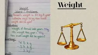 Learning about weight & the units of measurement|Milligrams,grams & kilograms|