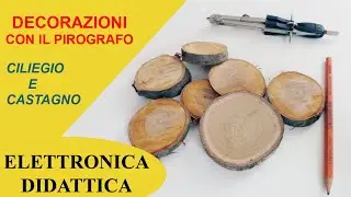 Decorazioni con il pirografo lavoriamo con il pirografo il legno di ciliegio e castagno.