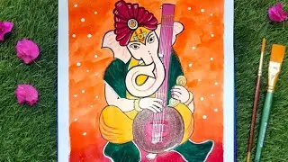 Ganesh Painting | Easy Ganesha Painting for Beginners | Lord Ganesh Painting in Acrylic |