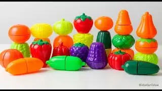 Satisfying Video ASMR | How to Cutting Fruits and Vegetables Colorful | Fruit Plastic & Popit  ASMR