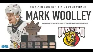 Mickey Renaud Captain's Trophy: Mark Woolley (Owen Sound Attack)