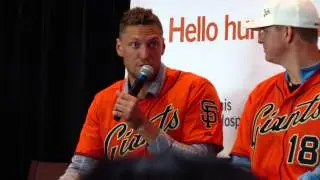 Hunter Pence addressing any Underpants plans at 2014 SFGFest