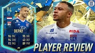 94 TEAM OF THE SEASON SO FAR DEPAY PLAYER REVIEW! TOTSSF MEMPHIS DEPAY - FIFA 20 ULTIMATE TEAM