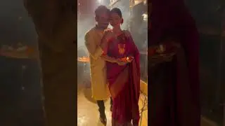BTS with Swwapnil Joshi and Tejaswini Pandit😍 #swwapniljoshi #tejaswinipandit #traditional #mood