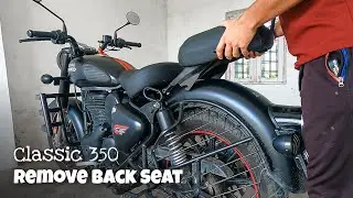 How to Remove Back Seat of Royal Enfield Classic 350 Reborn 2023