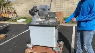 Commercial Slicer Automatic Meat Slicer  Adjustable Bread Slicer  Stainless Steel  Removable Chute