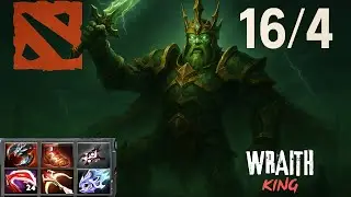 WRAITH KING is UNSTOPPABLE in Patch 7.38c! 👑 16/4 Rampage | Dota 2 Gameplay