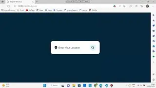 Weather checking website with HTML, CSS and Javascript.