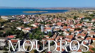 Moudros, Island Lemnos, Greece - Traditional village | Fishing Port | by drone [4K]. #lemnos