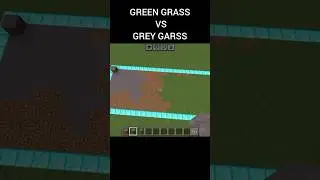 green grass vs gray grass☠️🚀 #minecraft​ #vs​