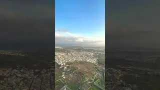 Approach for landing at Valletta Airport, Malta. #landing #malta #air #plane #aircraft #speed