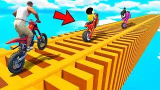SHINCHAN AND FRANKLIN TRIED THE IMPOSSIBLE SPIRAL SPEED BOOSTER TRACK PARKOUR CHALLENGE GTA 5