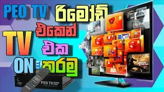 How To Program Tv Remote To PEO Tv Remote | රිමෝඩ් එක program කරමු |Gedara weda