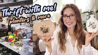 Thrift with me for Planty Things! | Planters, clothing, and more | Anthropologie unboxing