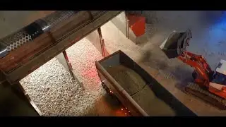 Full metal model gravel sorting trommel fra Metalhobi Hydromek