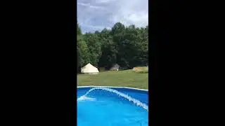 Belair le Camping: SLO MO Pool filling !