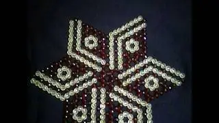 How to makeشرح طريقة مفرش نجمة بالخرز