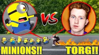 I FOUGHT MINIONS IN REAL LIFE From DESPICABLE ME 4!! *Who Won?*