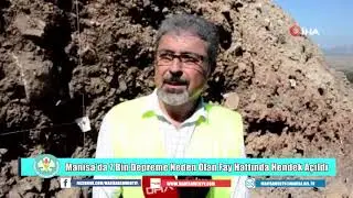 Manisa'da 7 Bin Depreme Neden Olan Fay Hattında Hendek A&ccedil;ıldı