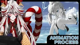 Blue Archive Animation Process for the new Skin MMV - Part 35 - GradNC x Mina
