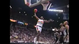 A Couple of Showy Dunks by the Nuggets (11/7/92)