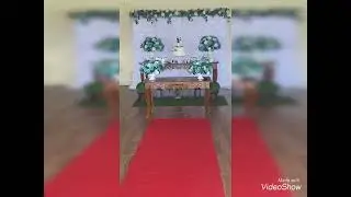 Casamento no sal&atilde;o, cerim&ocirc;nia e festa no mesmo local , decora&ccedil;&atilde;o com flores artificiais!
