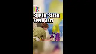 SUPER-SIZED Speed Art! 🎨🖌 | Britain's Best Young Artist | #SHORTS